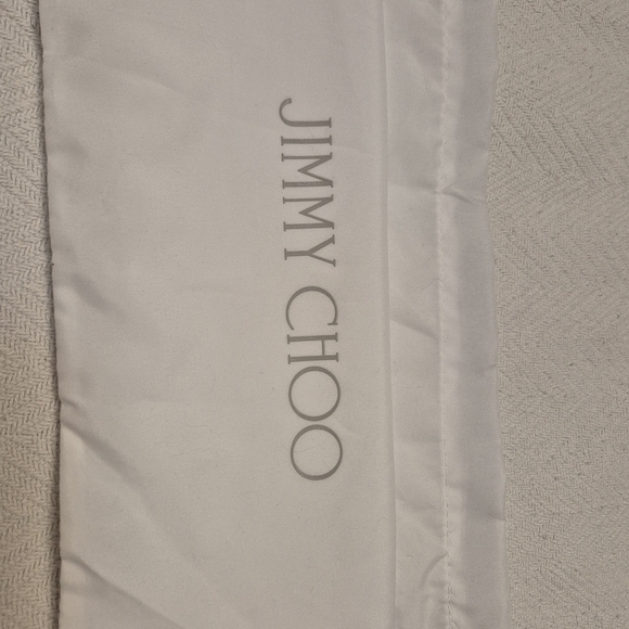 Jimmy Choo White Drawstring Dust Bag 12x13.5 - Picture 3 of 5